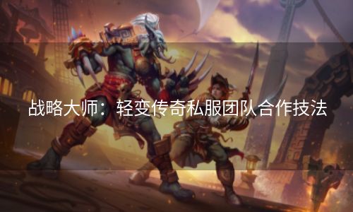 战略大师：轻变传奇私服团队合作技法