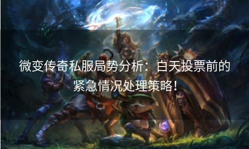 微变传奇私服局势分析：白天投票前的紧急情况处理策略！