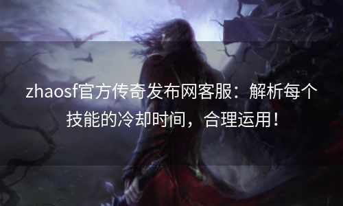 zhaosf官方传奇发布网客服：解析每个技能的冷却时间，合理运用！
