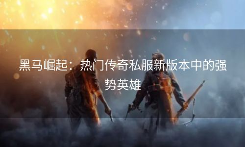 黑马崛起：热门传奇私服新版本中的强势英雄