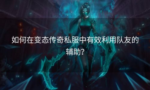 如何在变态传奇私服中有效利用队友的辅助？