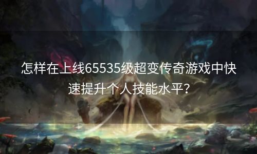怎样在上线65535级超变传奇游戏中快速提升个人技能水平？