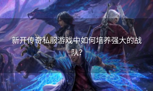新开传奇私服游戏中如何培养强大的战队？