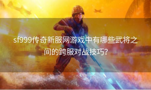 sf999传奇新服网游戏中有哪些武将之间的跨服对战技巧？