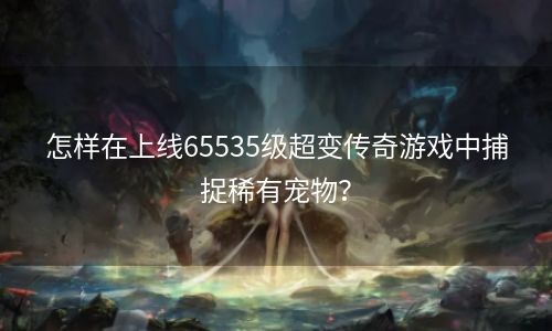 怎样在上线65535级超变传奇游戏中捕捉稀有宠物？