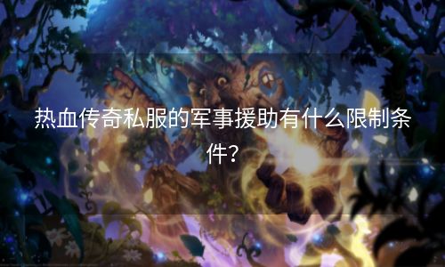 热血传奇私服的军事援助有什么限制条件？