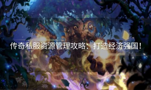 传奇私服资源管理攻略：打造经济强国！