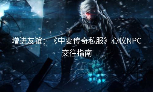 增进友谊：《中变传奇私服》心仪NPC交往指南