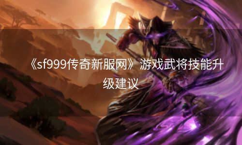 《sf999传奇新服网》游戏武将技能升级建议