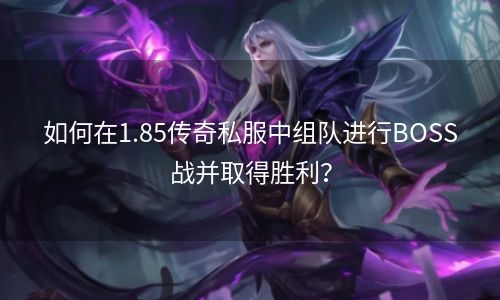 如何在1.85传奇私服中组队进行BOSS战并取得胜利？