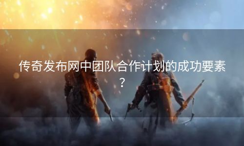 传奇发布网中团队合作计划的成功要素？