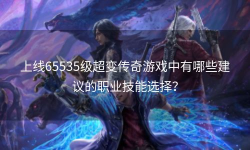 上线65535级超变传奇游戏中有哪些建议的职业技能选择？