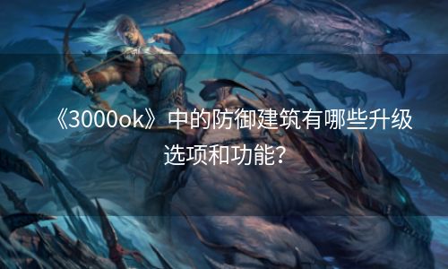 《3000ok》中的防御建筑有哪些升级选项和功能？