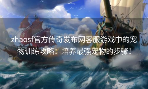 zhaosf官方传奇发布网客服游戏中的宠物训练攻略：培养最强宠物的步骤！